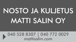 Nosto ja kuljetus Matti Salin Oy logo